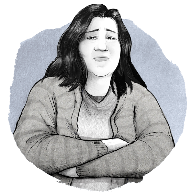 an icon for an female person with obesity
